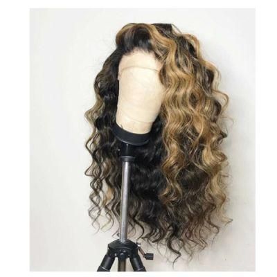 Riisca Lace Front Human Hair Wigs with Baby Hair Brazilian Remy Hair Pre Plucked Curly Lace Front Wigs