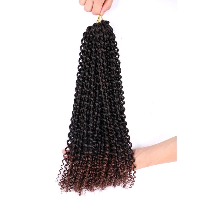 Wholesale Passion Twist Hair Water Wave Crochet Braids Spring Twist Curly Hair Braiding Synthetic Hair