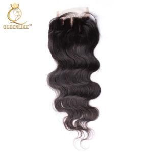 Raw Unprocessed Brazilian 100% Human Hair Closure for Black Women