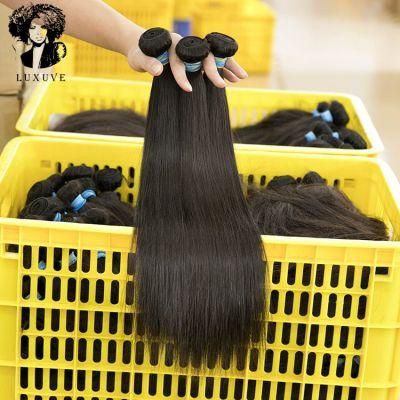 Luxuve Free Sample 40 Inch Peruvian Human Hair Bundles, Vietnamese Raw Hair Wholesale, Peruvian Hair Bundles Virgin Human Hair Vendors