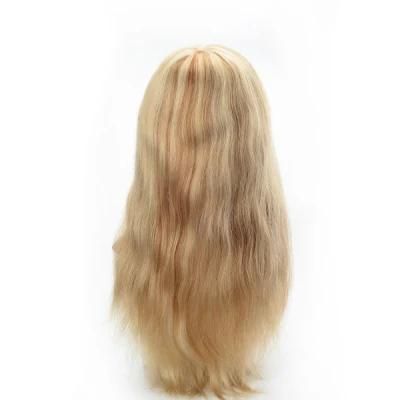 Lw6138 Full French Lace Human Hair Wig with Spot Color Female Toupee