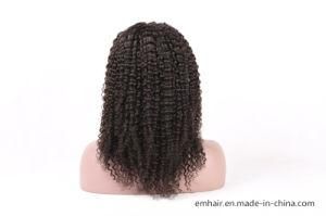 High Quality No Tangle Black Brazilian Virgin Hair Kc 100% Human Hair Wig