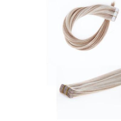 Remy Hair for Woman Tape in Human Hair Extensions Double Drawn Us Tape Adhesive Straight Invisible Skin Weft Hair 16&quot; 20&quot; Balayage Color