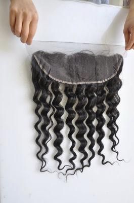 Virgin Human Hair Lace Frontal at Wholesale Price (Deep Wave)