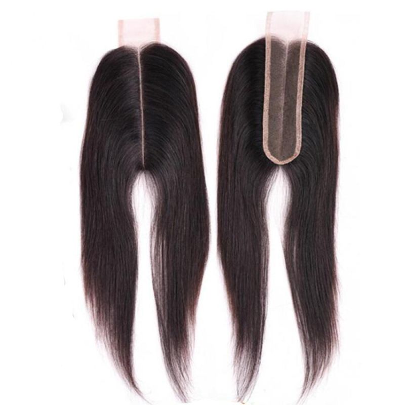 Aliexpress 100% Brazilian Human Hair Straight 8-20 Inch 2*6 Lace Closure Natural Color Remy Hair Weaving 3PC/Lot Free Shipping