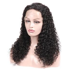 Lace Frontal Human Hair Wig Brazilian Curly Remy Hair Lace Wig Natural Color