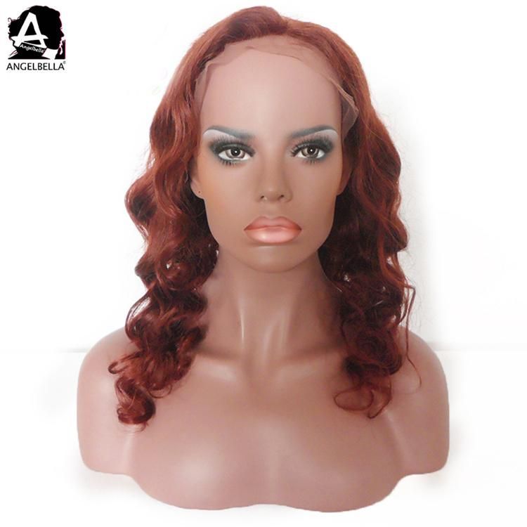 Angelbella 2022 New Arrival Loose Wave Curly Human Hair Wig 33# Lace Front Wigs for White Women