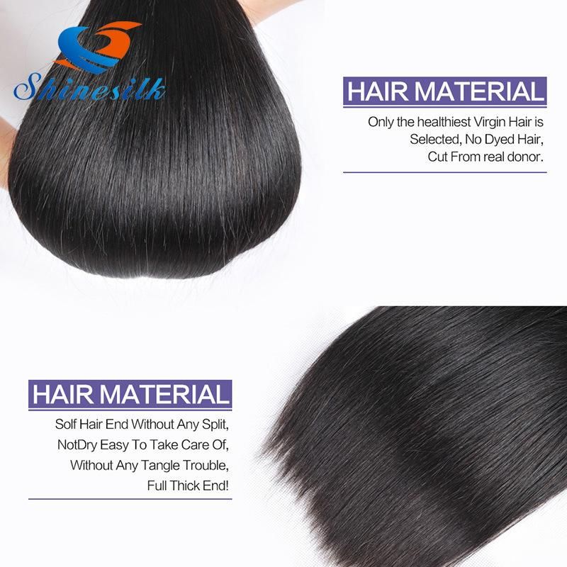 Shine Silk Hair Malaysian Straight Hair Bundles 3 PCS 100% Human Hair Extension 8"-30" Natural Color Remy Hair Bundles Free Shipping