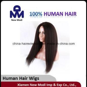 U Part Front Lace Wig Lady Wig with Human Hair