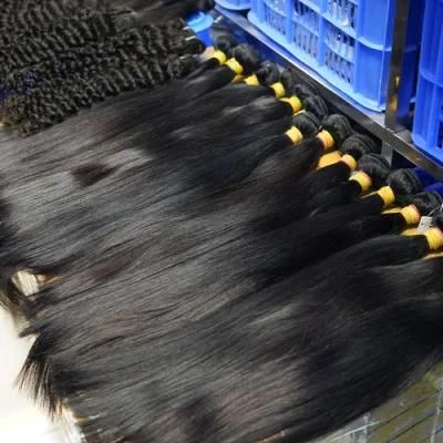 Manufacturer Wholesale Customization Hair Extensions Cuticle Aligned Mink Cheap Virgin Human Brazilian Hair Bundle Hair Weft