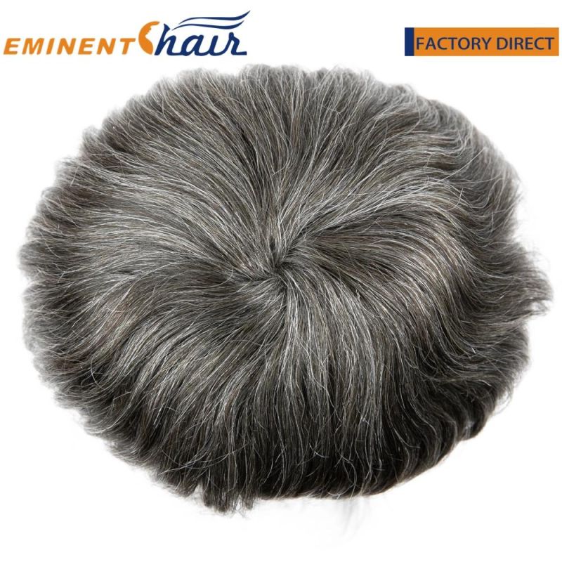 Custom Made Fine Mono Men′s Hair Piece Toupee