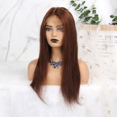 Colored Human Hair Wigs Maylaysian Straight 13X4 Lace Front Human Hair Wig 8-26 Inch Pre Plucked Hairline Remy 150%