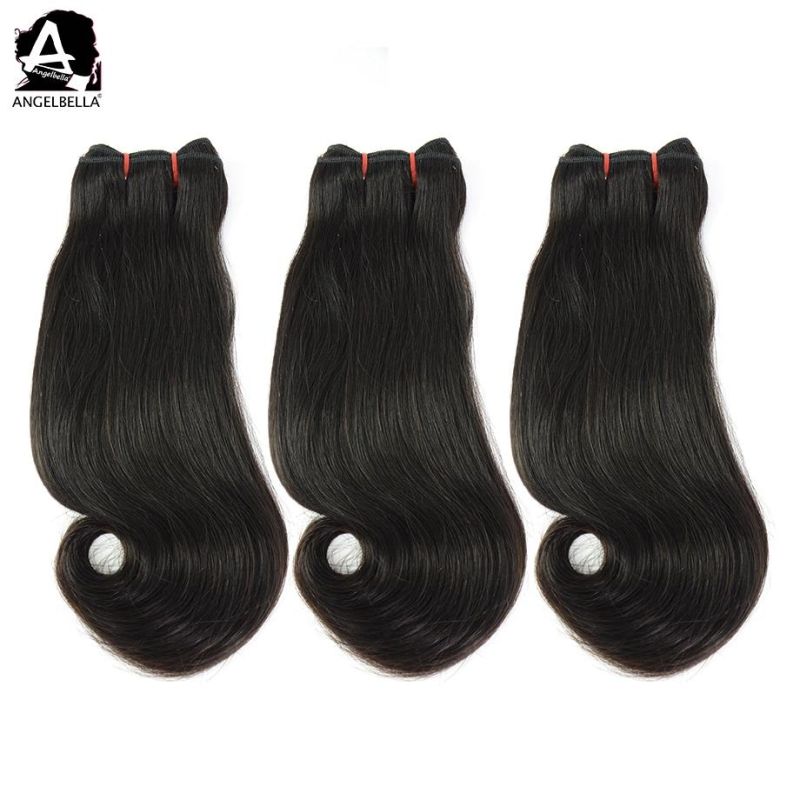Angelbella 100% Remy Mink Brazilian Human Hair for Natural Black Color #1b Hair Bundles
