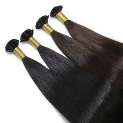 1GS Straight Human Hair V Tip Hair Extensions Keratin Capsule Remy Natural Pre Bonded Fusion Hair