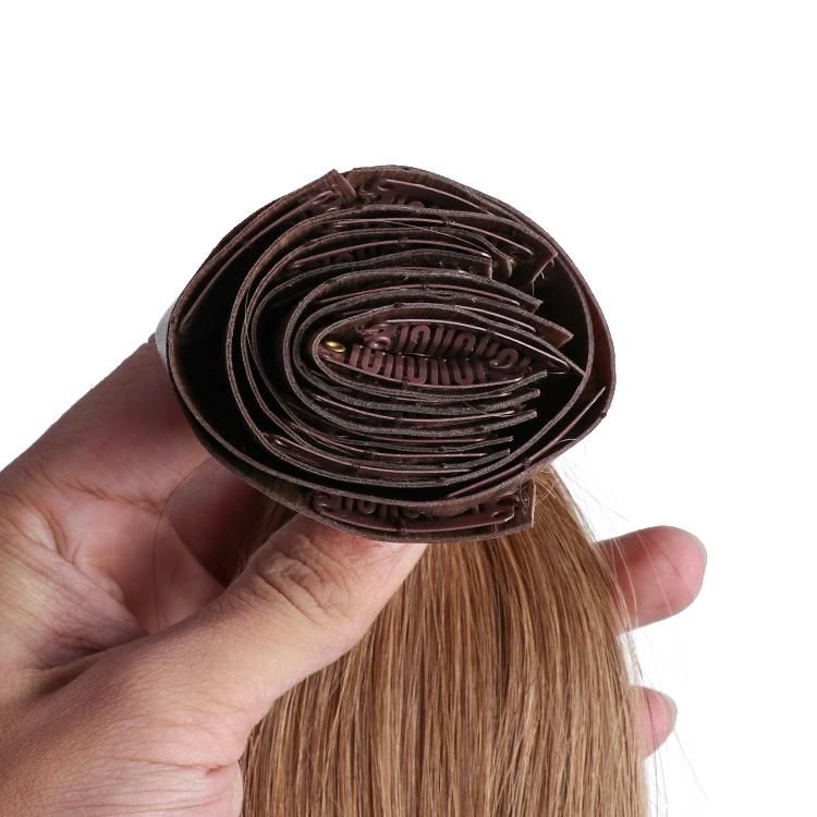 100% Human Hair Cuticle Aligned Clip in Hair Extensions 7PCS/Set #6