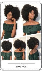 Afro Kinky Curly Clip in Human Hair Extensions