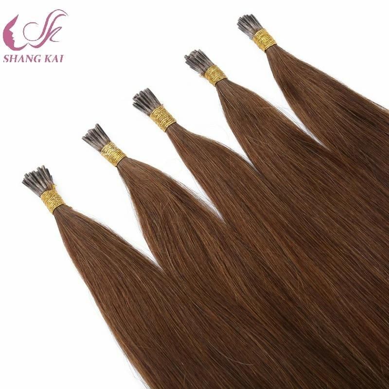 Wholesale Cheap Brazilian Vrigin Human Hair Extensions I Tip Hair Extensions
