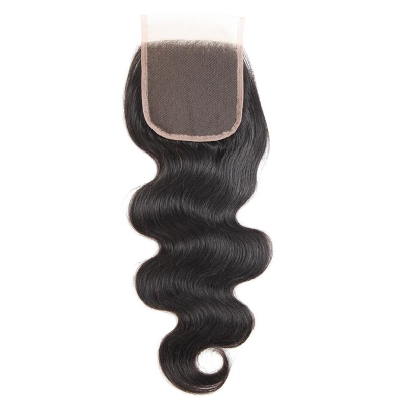 Kbeth 4*4 Lace Frontal Closure From China Factory Custom Accept 8 Inch Remy Brazilian Human Hair Black Ladies Closures Wholesale