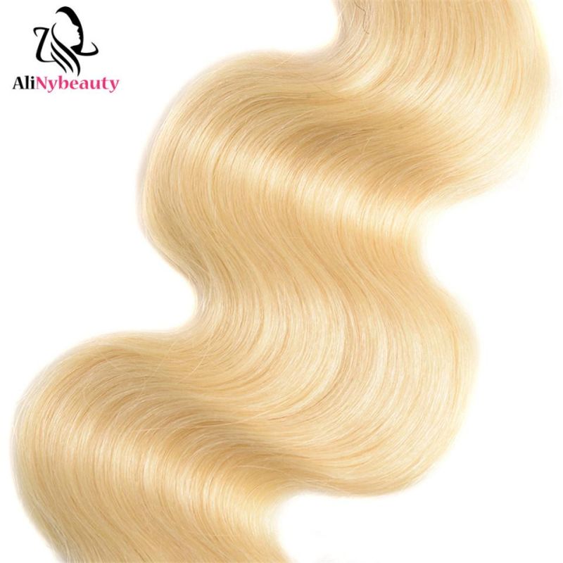 Alinybeauty 613# Body Wave Blonde Hair Lace Frontal Closure