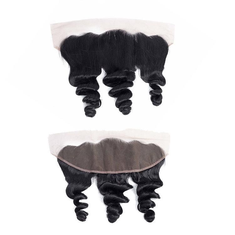 Dropshipping Wholesale Swiss Frontal Loose Wave 100% Remy Human Hair