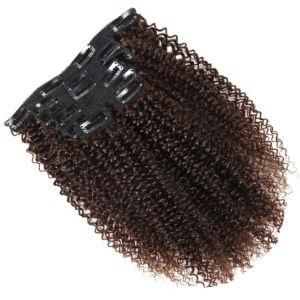 Deep Wave Human Hair Clip in Hair Extensions for Black Women