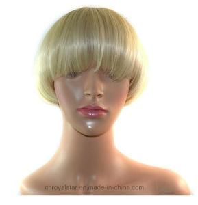 The New Female Rice White Mushroom Head Short Wig Caps
