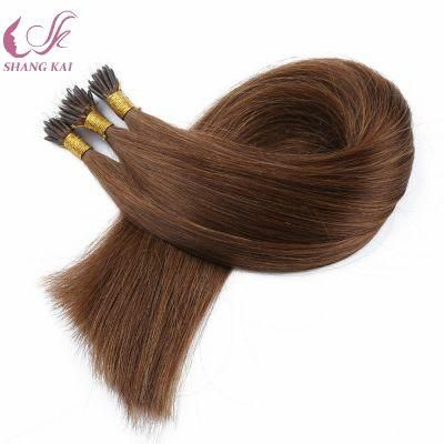 Wholesale Double Drawn Thick End Hair Extensions Nano Tip Ponytail Hair Extension