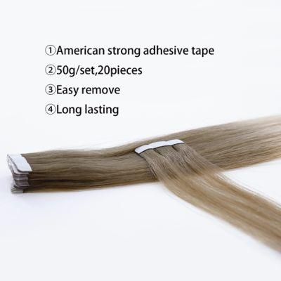 Natural Hair Remy Tape in Hair Extensions