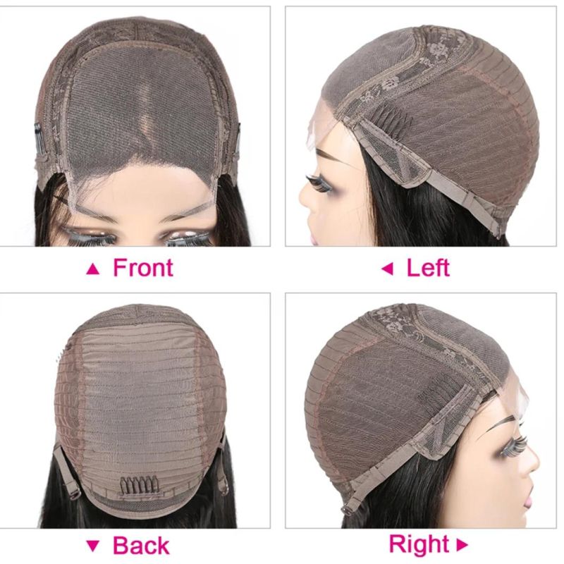 4X4 Lace Closure Wig Short Kinky Curly Human Hair Wigs Body Wave Human Hair Wig
