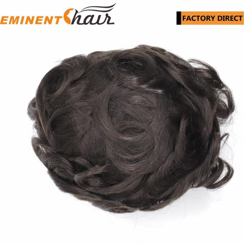 Custom Natural Hairline Mono Base Men′s Hair Replacement