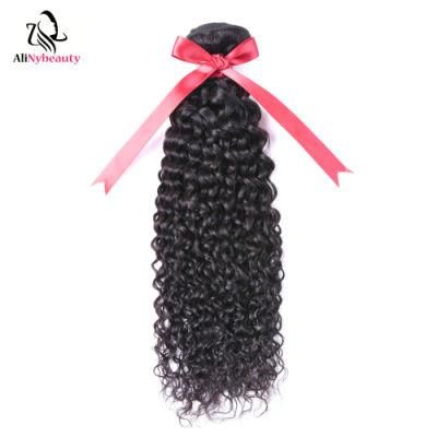 Wholesale Price AliNybeauty Afro Jerry Curly Indian Hair Weaves