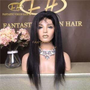 Wholesale Brazilian/Indian Virgin/Remy Human Hair Full/Frontal Lace Wig with Silky Straight