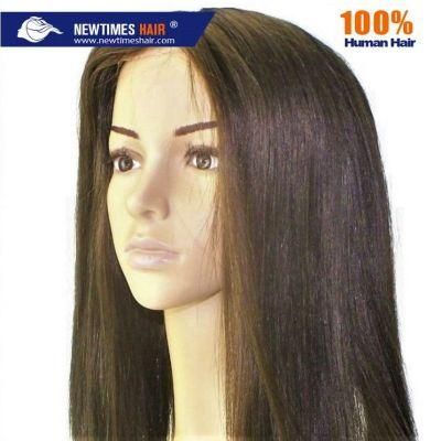 French Lace with Silk Top High Quality Women Human Hair Replacement