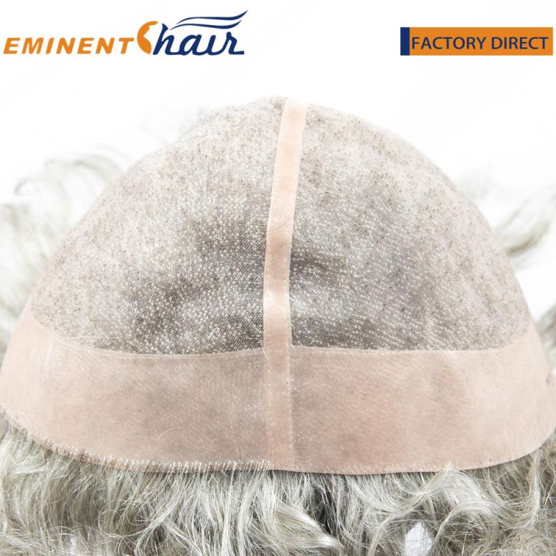 Curly Women′ S Wig Fine Mono with PU Coating Factory Direct