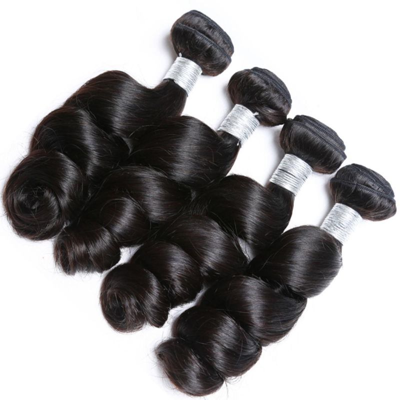 Loose Wave Bundles Brazilian Hair Weave Bundles Human Hair Bundles Natural Black Remy Hair Extensions