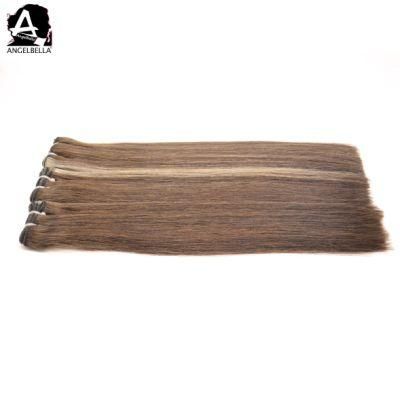 Angelbella Brazilian Silky Straight Hair Bundles 4#27# Remy Human Hair Weaving