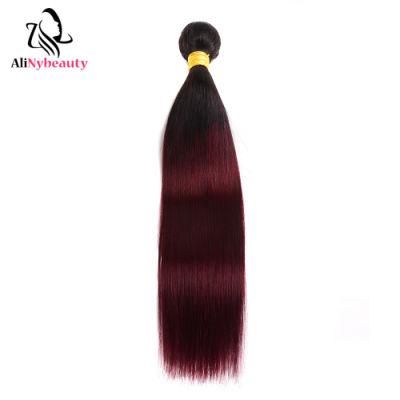 Factory Wholesale Brazilian Hair 1b 99j 100% Human Hair Extension