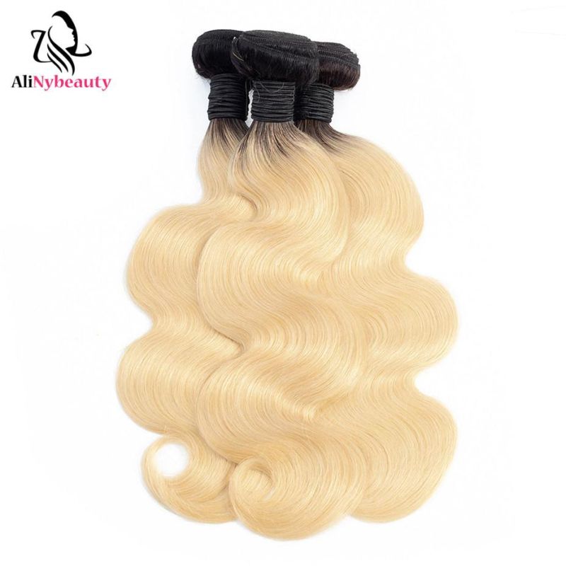 Wholesale T1b/613 Body Wave Virgin Brazilian Hair Bundles