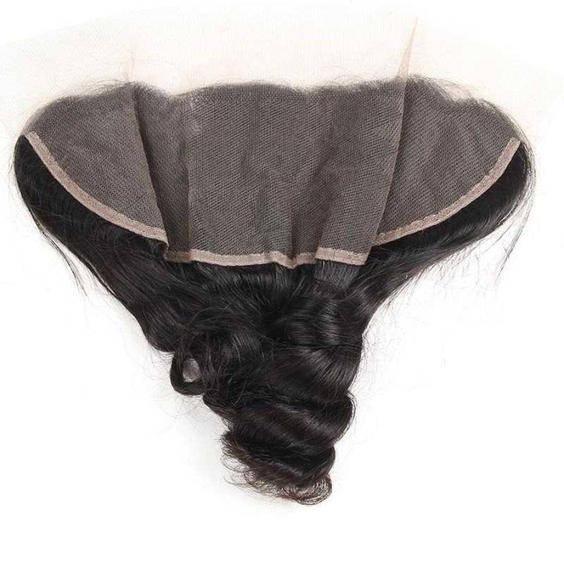 Wholesale Brazilian Virgin Human Hair Bundles with Frontal Loose Wave