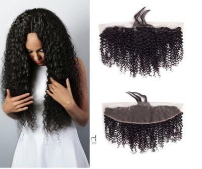 Brazilian Kinky Curly Weave 13 X 4 Frontal Lace Closure