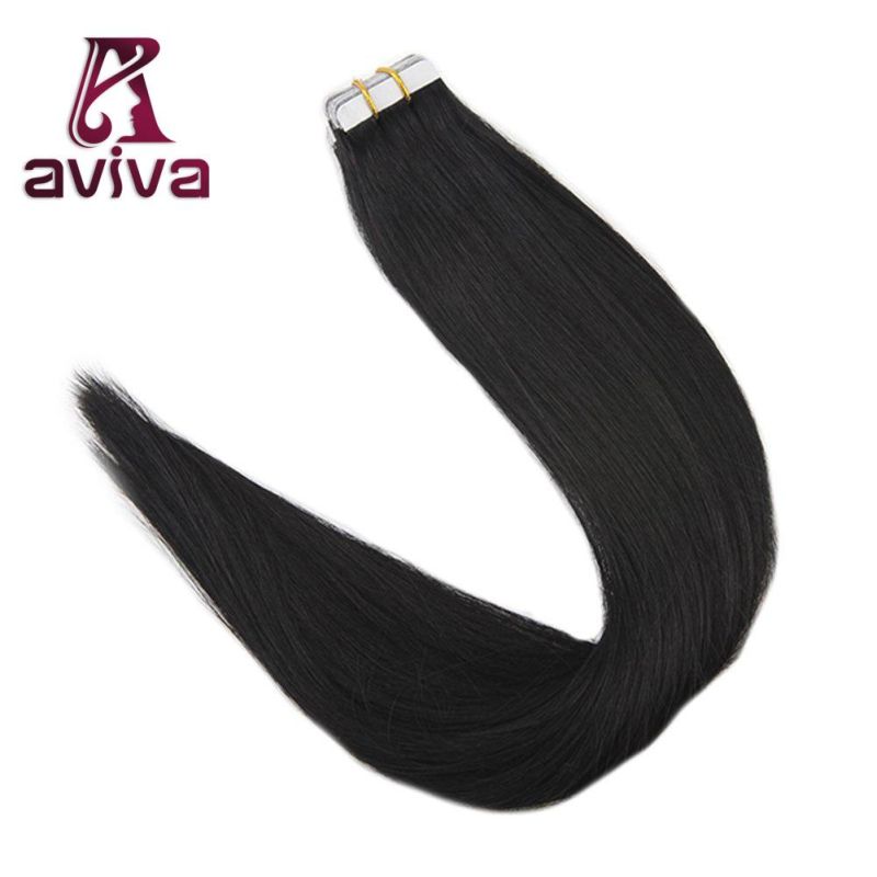 Aviva Double Weft 100% Remy Virgin Brazilian Hair Tape in Human Hair Extensions