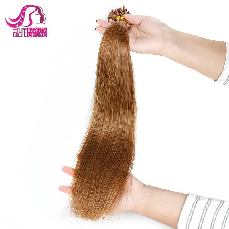 Keratin Flat I or U-Tip Straight Hair Extension (WHH-KU--002)
