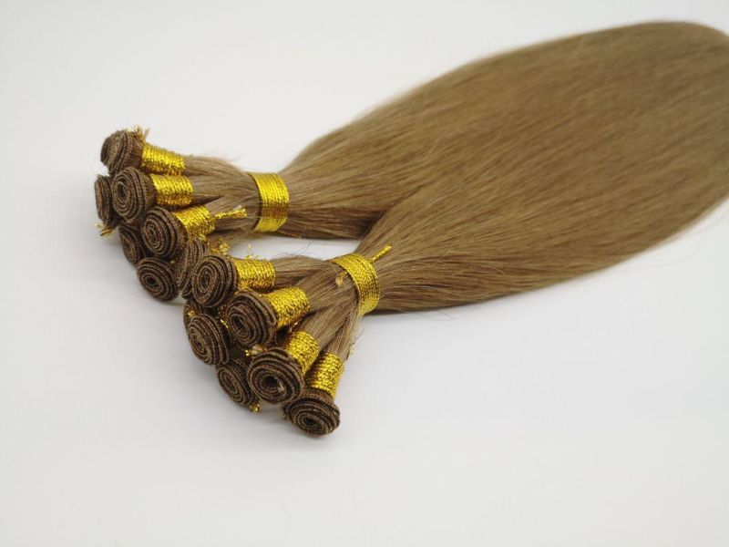 Top Quality Indian Remy Hair Double Drawn Handtied Hair Weft