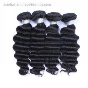 Wavy Human Hair Weft Brazilian Loose Deep Wave 24inch Human Hair Extension