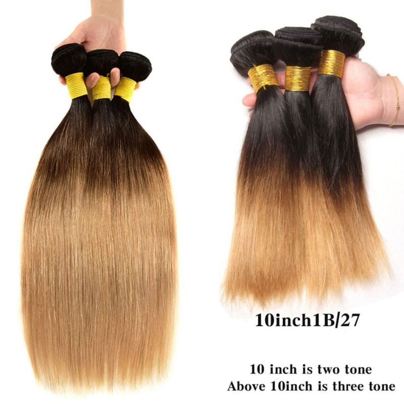 Ombre Straight Hair Bundles Brazilian Hair Weave Bundles Honey Blonde Remy Ombre Human Hair Extensions Bundles Deal