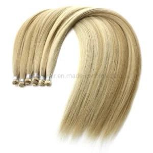 Last More Than One Year Virgin Cuticle Aligned Hand Tied Virgin Indian Remy Hair Weft