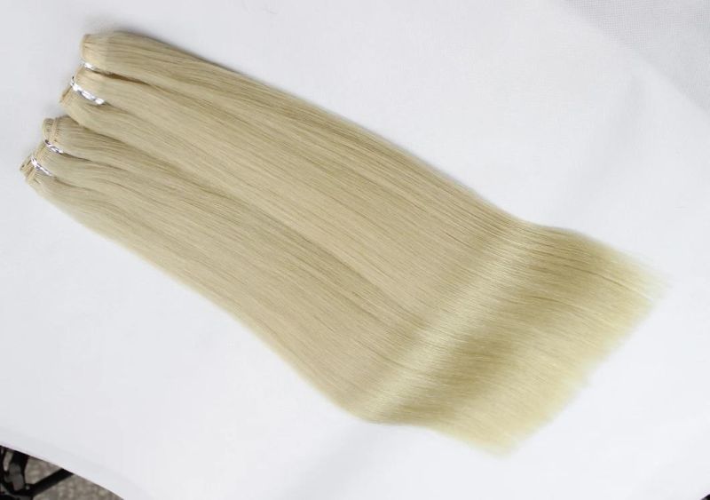 Brazilian Straight Human Hair Hair Bundles Blonde Color Remy Human Hair Weaving Bundles Extensions 613