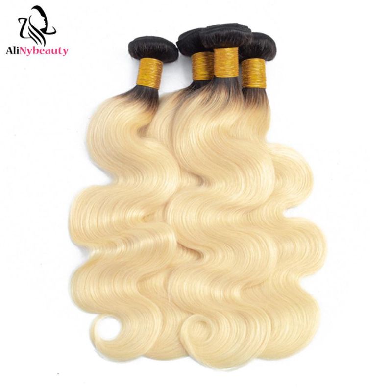 New Products Body Wave T1b/613 Virgin Human Hair Weave