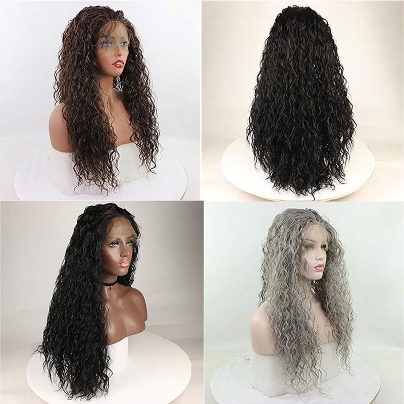 Human Hair Extensions Lace Wigs Water Wave Brazilian Virgin Hairs Lace Front Wig Ynthetic Hair 13X4 Human Hair Wigs for Black Women