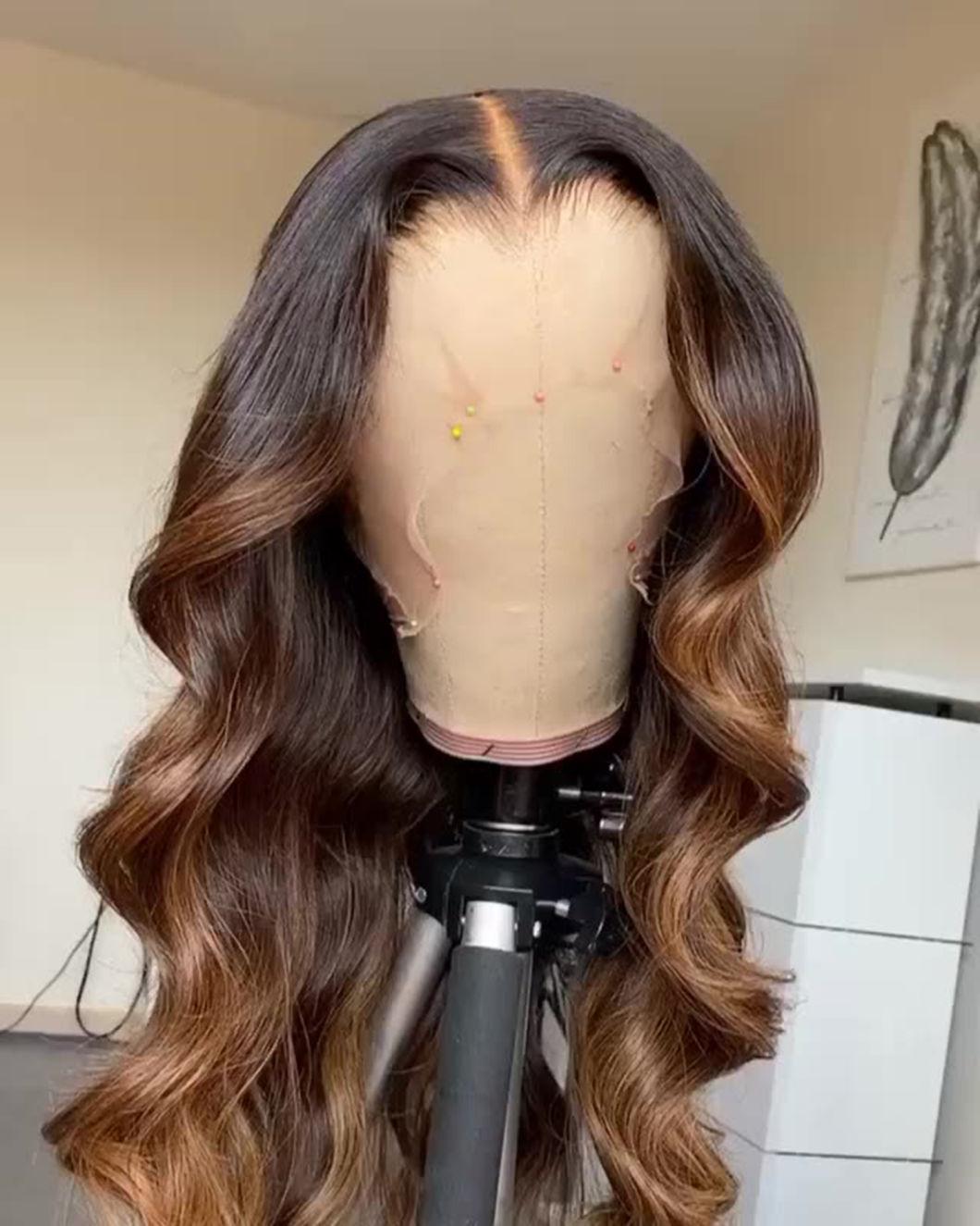 1b/4/30 Blond Ombre Human Hair Bundles Brazilian Hair Wavy Weave Bundles Colored Ombre Body Wave Bundles Deals Remy Hair